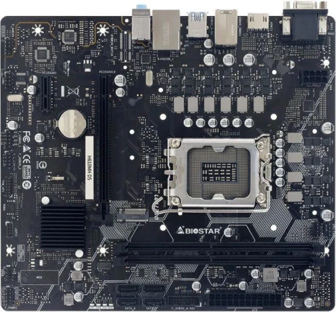 Материнская плата Biostar H610MH D5 Soc-1700 Intel H610 2xDDR5 mATX AC`97 8ch(7.1) GbLAN RAID+VGA+HDMI [H610MH D5] фото 1