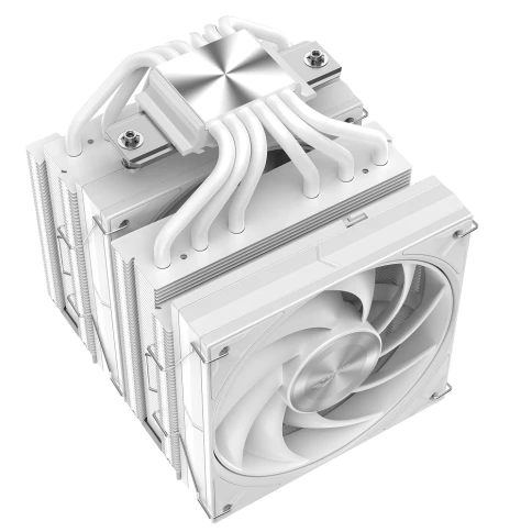 Кулер для процессора/ CPU Cooler SAMA A60W (265W, 4-pin PWM, 156.5mm, 6x6mm, 2x120mm, 78CFM, 29dBA, 2200RPM, S: 1851/1700/1200/115X, AM5/AM4, white) фото 3