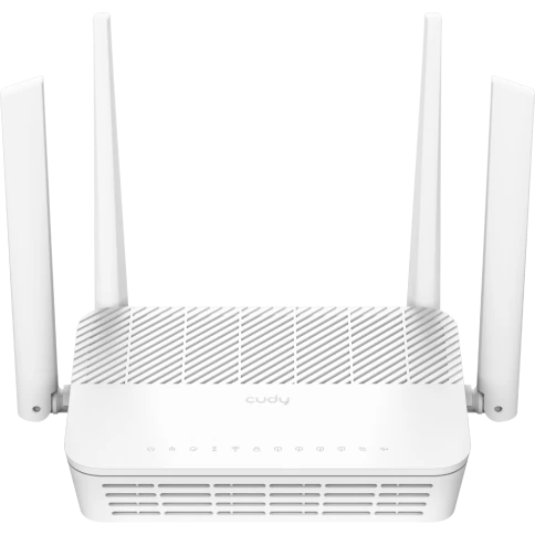 Маршрутизатор/ V2.0, AX3000 Wi-Fi 6 Dual Band Gigabit xPON Router, Realtek chipset, GPON/EPON,  2402Mbps at 5GHz + 576Mbps at 2.4GHz, 802.11ax/ac/a/b/g/n, 1 PON Port, 4 Gigabit RJ45 port, 1 RJ11 Port, Power ON/OFF Button,WPS Button,WiFi Button, Reset butt фото 1