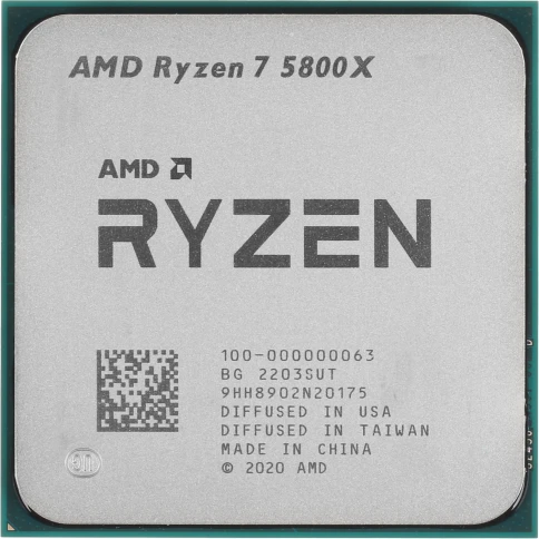 Процессор/ CPU AM4 AMD Ryzen 7 5800X (Vermeer, 8C/16T, 3.8/4.7GHz, 32MB, 105W) OEM фото 1