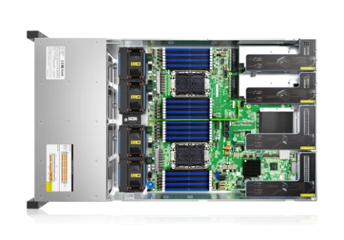 Серверная платформа/ Gooxi SL201-D12RE-G3 2u 12 bay platform with expander backplane; based on Ice lake. 2x 2.5" rear SAS/SATA;  2x 2.5" rear NVMe ; RAID 9460-8i 4G +BBU; 2xPCIe 4.0x16; 4xPCIe 4.0x8 ; RAIL kits; 2x1300W psu EU power cables фото 3