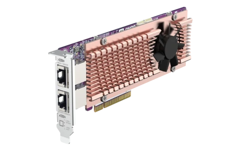 Карта расширения/ QNAP QM2-2P410G2T 2x M.2 22110/2280 NVMe SSD expansi фото 4