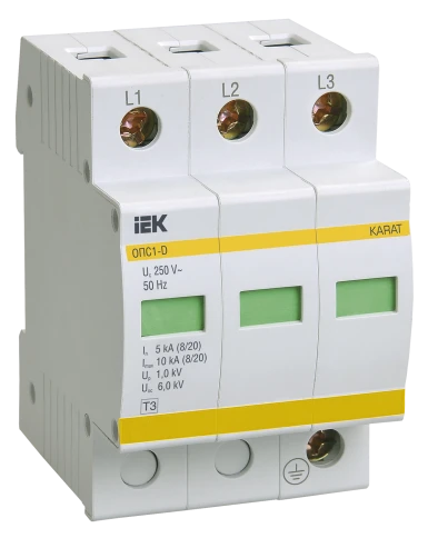 KARAT ОПС1-D УЗИП 3P In=5кА Un=230В Im=10кА IEK фото 1