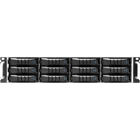 Дисковая полка AIC XJ1-20124-04/ 2U 12x 3.5" hot-swap bays, hot-swap JBOD with dual SAS 24G expander controller, dual BMC, tool-less HDD tray,800W 1+1 hot-swap redundant 80+ Titanium, tool-less rail kit (4X series) фото 2