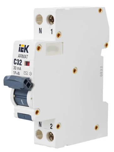 ARMAT АВДТ B06S 1P+NP C32 30мА тип AC (18мм) IEK фото 4