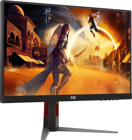 AOC Q27G4/D 27" 2560x1440, IPS, 200Hz, 80M:1, 250cd, 0.3 ms, HDMI 2.0, DisplayPort 1.4, Height adj 130, pivot, VESA 100, 3Y, Black/Red фото 3