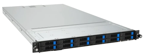 Серверная платформа/ ASUS RS700-E11-RS12U, 1U, 2x Socket-E LGA4677, 32x DDR5 4800*/5600*, 12x2.5'' NVMe/SATA*/SAS* hsb (*-RAID/HBA need), 2x M.2 PCIe 2260/2280, up to 3x PCIe Gen5  + 1 x int RAID slot, 2 x 10G(Intel X710-AT2) RJ45 LAN, 1+1 1600W фото 1