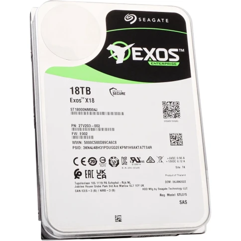 Жесткий диск/ HDD Seagate SAS 18Tb Exos X18 12Gb/s 7200 256Mb LOGO LENOVO (clean pulled) 1 year warranty (replacement MG09SCA18TE, WUH721818AL5204) фото 2