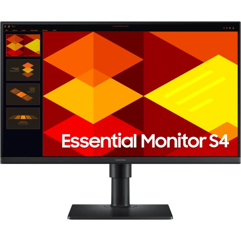 ЖК монитор/ Монитор Samsung S24D400GAI 24'', 1920x1080, IPS, 16:9, 178x178, 250nit, 100Hz, 5ms, 2HDMI/DP, 2USB-A, Audio out, HAS, H.Adj. 150, Tilt, Pivot, Swivel, IntPWR, 100X100VESA, Black, 3y фото 1