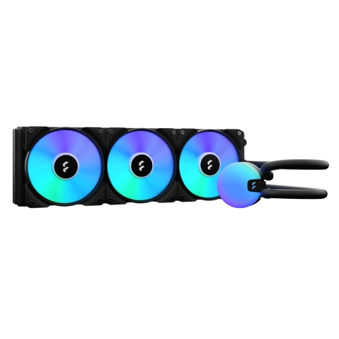 Система жидкостного охлаждения для ПК/ Water Cooling System Fractal Design Lumen S36 V2 RGB (200W, 360mm, Black, ARGB/ Fans: 3x120mm, 56CFM, 33.2dBA, 2000RPM/ Pump height 67mm, 22dBA, 4000RPM, Rad thickness 27mm/ S: 1851, 1700, 1200, 115X, 2011, 2066, AM5 фото 1
