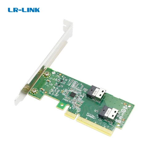 Адаптер для SSD/ PCIe x8 to Two SlimSAS SFF-8654 4i Adapter фото 1
