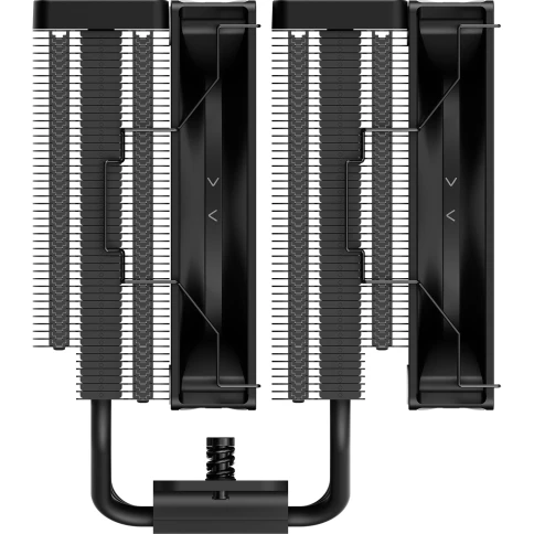 Кулер для процессора/ CPU Cooler Ocypus Delta A62 BK ARGB (260W, 4-pin PWM, 156mm, Al/Cu, 6x6mm, ARGB, 2x120mm, 73CFM, 29dBA, 2000RPM, S: 1851/1700/1200/115X, AM5/AM4, black) фото 4