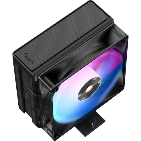 Кулер для процессора/ CPU Cooler Ocypus Delta A40 BK ARGB (220W, 4-pin PWM, 156.7mm, Al/Cu, 4x6mm, ARGB, 1x120mm, 73CFM, 29dBA, 2000RPM, S: 1851/1700/1200/115X, AM5/AM4, black) фото 2