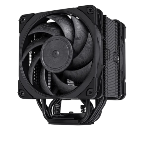 Кулер для процессора/ CPU Cooler Noctua NH-U12A chromax.black (169W, 4-pin PWM, 158mm, Al/Cu, 7x6mm, 2x120x120x25mm, 60CFM, 22.6dBA, 2000RPM, S: 1851/1700/1200/115X, AM5/AM4, Black) фото 1