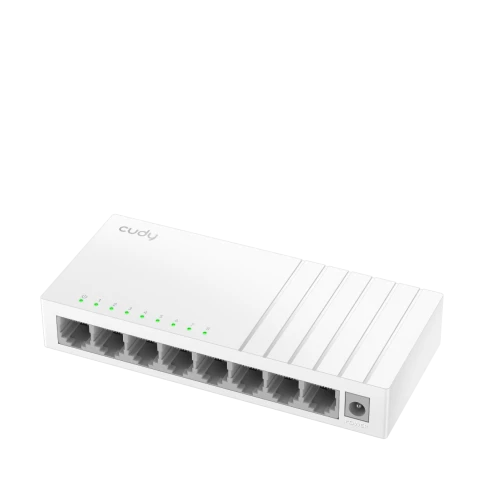 Коммутатор/ 8-Port 10/100 Mbps Desktop Switch, 8 10/100M RJ45 Ports, Loop Detection, Desktop Plastic Case, Power Saving, Plug & Play фото 2