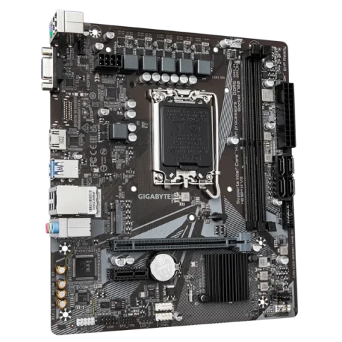 Материнская плата/ MB GIGABYTE INTEL H610 s1700, 2xDDR5(64GB), D-SUB/HDMI 2.1, 1xPCIe 4.0x16, 1xPCIe 3.0, 1xLAN, 4xSATA 6Gb/s, 1xM.2, 2xUSB 3.2, 4xUSB 2.0, 2xPS/2, mATX фото 3