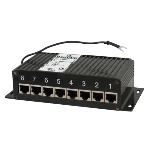 Грозозащита IP-сетей/ SP-IP8/1000(ver.2) Устройство грозозащиты для локальной вычислительной сети (скорость до 1000 Мбит/с) на 8 портов. фото 1