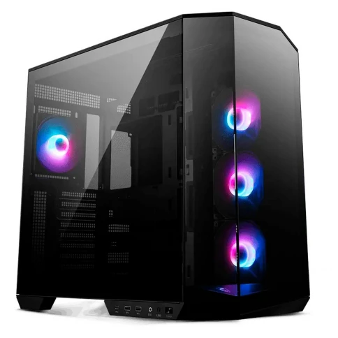 Корпус ПК без блока питания/ Case MSI MAG PANO 100R PZ, Midi-Tower, TG, 4x120mm ARGB, 2xUSB 3.2, 1xUSB 3.2 Type-C, ATX, mATX, mITX Black фото 3
