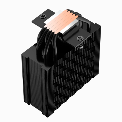 Кулер для процессора/ CPU Cooler PCCooler RZ500 BK (250W, 4-pin PWM, 155mm, Al/Cu, 5x6mm, 1x120mm, 86.73CFM, 32dBA, 2200RPM, S: 1851/1700/1200/115X, AM5/AM4, black) фото 7
