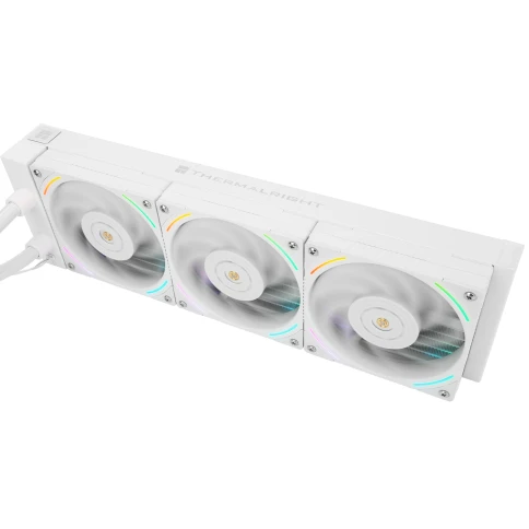 Водяное охлаждение для процессора/ Water Cooling System Thermalright Hyper Vision 360 (360mm, LED, White, ARGB/ Fans: 3x120mm, 69CFM, 27dBA, 2150RPM/ Pump height 68mm, 6400RPM, Rad thickness 27mm/ S: 1700, 1200, 1851, 115X, 2011, 2066, AM5, AM4) фото 4