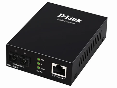 Медиаконвертер/ DMC-G02SC Media Converter 1000Base-T to 1000Base-SX, SC, Multi-mode, 850nm, 550M, Stand-alone фото 1