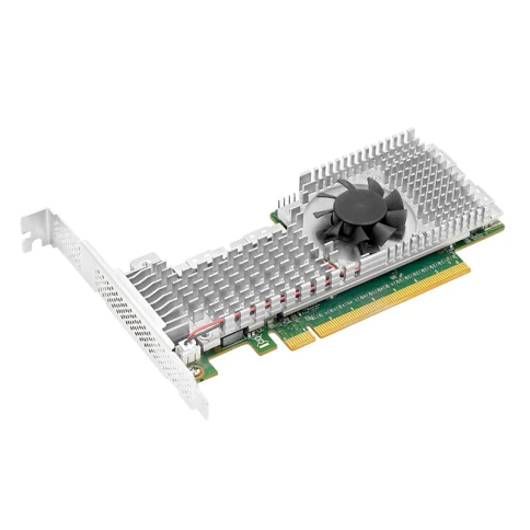 Адаптер/ PCle4.0 x16 4*SFF-8654 8i NVMe Switch Adapter фото 4