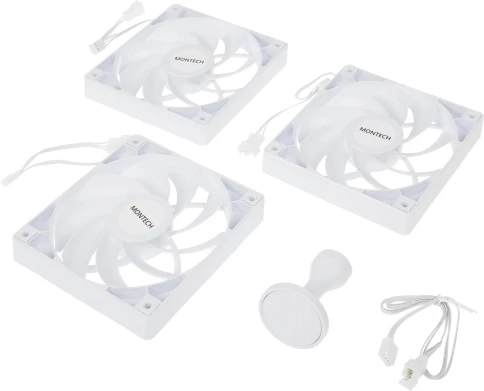 Корпус Montech Heritage PRO (W) белый без БП mATX 5x120mm 2x140mm 2xUSB3.0 audio bott PSU фото 4