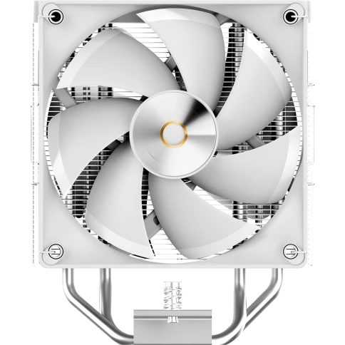 Кулер для процессора/ CPU Cooler Ocypus Delta A40 Elite WH Dual FAN (220W, 4-pin PWM, 156.7mm, Al/Cu, 4x6mm, 2x120mm, 73CFM, 29dBA, 2000RPM, S: 1851/1700/1200/115X, AM5/AM4, white) фото 3