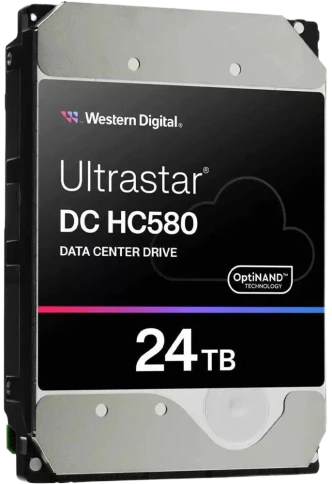 Жесткий диск/ HDD WD SATA Server 24Tb Ultrastar DC HC580 7200 6Gb/s 512MB 1 year warranty (replacement ST24000NM002H, MG11ACA24TE, WUH722424ALE6L4) фото 1