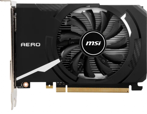 Видеокарта/ VGA MSI NVIDIA GeForce GT 1030 AERO ITX 4GD4 OC 4GB, DDR4/64-bit, PCIe 3.0, 1xHDMI 2.0, 1xDVI-D, 2-slot фото 1