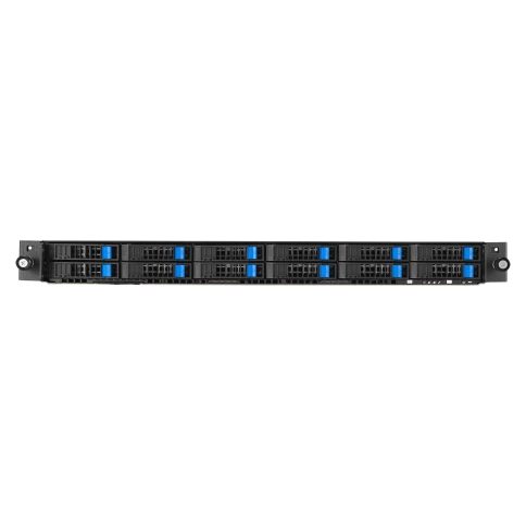 Серверная платформа/ ASUS RS700A-E12-RS12U, 1U, 2 x LGA6096 400W, 24 x DDR5 4800, 12x 2.5"  hsb NVMe, 1 x dual-slot GPU, 2 x M.2 2280, 3x PCIe Gen5 slots + 1 x internal RAID slot , 1 x Dual Port Intel X710-AT2 10G LAN, 1+1 2600W фото 9