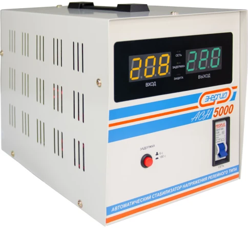 Стабилизатор  АСН- 5000  ЭНЕРГИЯ с цифр. дисплеем/ Stabilizer ASN-5000 ENERGY with numbers. display фото 6