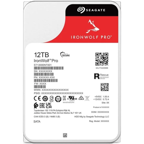 Жесткий диск Seagate SATA-III 12Tb ST12000NT001 NAS Ironwolf Pro 512E (7200rpm) 256Mb 3.5" [ST12000NT001] фото 8
