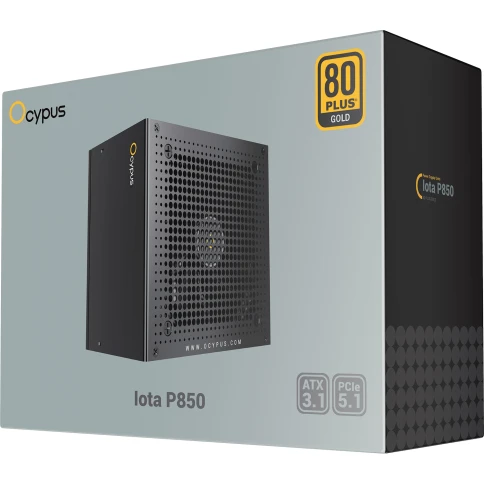 Блок питания ПК/ Power Supply Ocypus Iota P850, Model P850-GF, 850W 80+ Gold (ATX, 3.1, Full modular, 1x24(20+4)pin, 2xCPU 8(4+4)pin, 3xPCIe*2 8(6+2)pin, 1x12V-2x6, 8xSATA3 , Active, 120x120mm, 150x140x86mm, APFC, black) фото 8