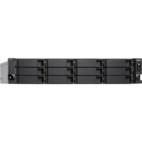 Сетевое хранилище без дисков/ Enterprise QNAP TS-h1283XU-RP-E2236-32G 12-Bay NAS( 12x2.5"/3.5" SATA HDD/SSD), Intel® Xeon E-2236 6-core 3.4 GHz (up to 4.8 GHz), 32 GB ECCDDR4 (2 x 16 GB) up to 128 GB (4 x 32 GB), 4xGbE LAN, 2 x 10GbE SFP+, 2 x 1 фото 7