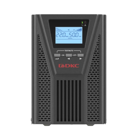 Онлайн ИБП ДКС серии Small Tower, 1000 ВА/900 Вт, клеммы, EPO, USB, RS- 232, RJ45, з/у 1А, 3 x 7 Ач фото 3
