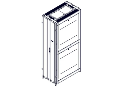 Шкаф Systeme Electric, серия Uniprom, 48U-600/1070, боковые панели 4шт, черный фото 2