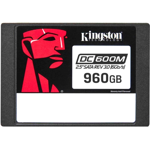 Твердотельный накопитель/ Kingston SSD DC600M, 960GB, 2.5" 7mm, SATA3, 3D TLC, R/W 560/530MB/s, IOPs 94 000/65 000, TBW 1752, DWPD 1 (12 мес) фото 1
