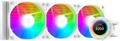 Система водяного охлаждения ID-Cooling SL360 XE ARGB Soc-AM5/AM4/1200/1700/1851 белый 4-pin 14-30dB Al+Cu LCD 350W Ret (SL360 XE WHITE) [SL360 XE WHITE] фото 1