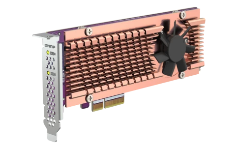 Плата расширения/ QNAP QM2-2P-344A 2 x M.2 22110 or 2280 PCIe (Gen3 x4) NVMe SSD slots, Low-profile flat and Full-height brackets included. фото 8