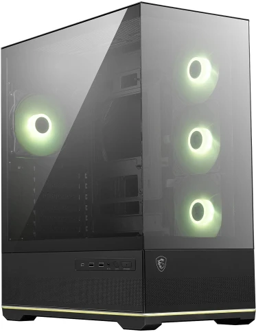 Корпус ПК без блока питания/ Case MSI MAG PANO 110R PZ, Midi-Tower, TG, 4x120mm ARGB, 2xUSB 3.2, 1xUSB 3.2 Type-C, ATX, mATX, mITX Black фото 1