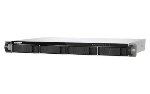 Сетевое хранилище/ channel QNAP Network RAID drive, 4 3.5"/2.5" compartments, 2 2.5 Gbps ports, ARM Cortex-A55 2.0GHz, 4 GB DDR4. фото 3