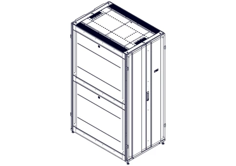 Шкаф Systeme Electric, серия Uniprom, 42U-800/1200, боковые панели 4шт, черный фото 3