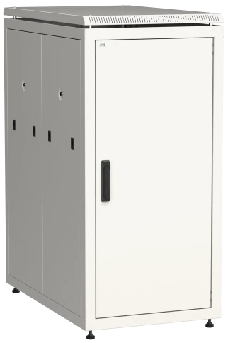 ITK Шкаф сетевой 19" LINEA N 28U 600х1000 мм металлическая передняя дверь серый фото 2