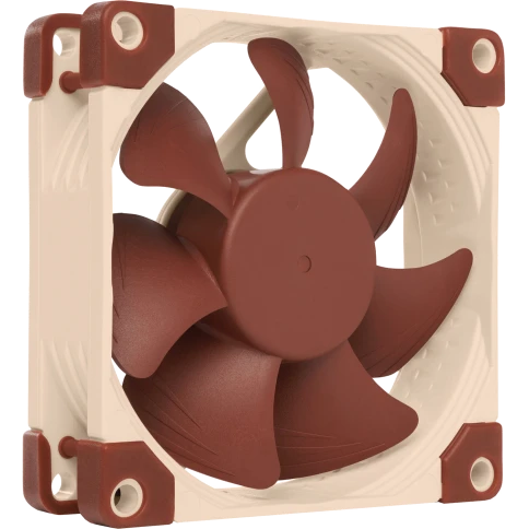Кулер для корпуса/ Case Cooler Noctua NF-A8 5V PWM (80x80x25mm, 4-pin PWM, 32.6CFM, 17.7dBA, 2200RPM, Beige/Brown) фото 1