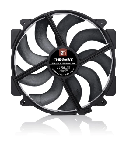 Кулер для корпуса/ Case Cooler Noctua NF-A14x25r G2 PWM chromax.black.swap (140x140x25mm, 4-pin PWM, 91.58CFM, 24.8dBA, 1500RPM, Black) фото 2