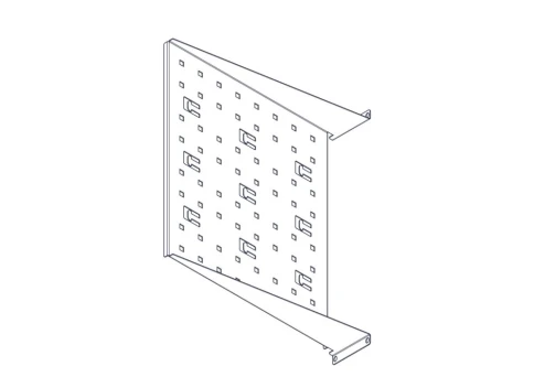 Фиксированная полка Systeme Electric, серия Uniprom, 2U, 450мм, до 15кг фото 11
