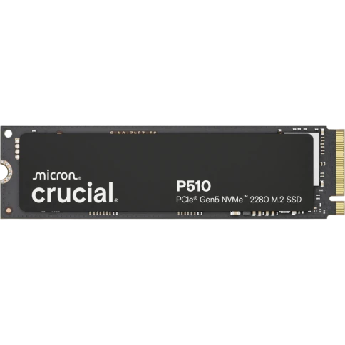 Твердотельный накопитель/ Crucial SSD P510, 2000GB, M.2(22x80mm), NVMe, PCIe 5.0 x4, TLC, R/W 10000/8700MB/s, IOPs н.д./н.д., TBW 1200, DWPD 0.5 (12 мес.) фото 1