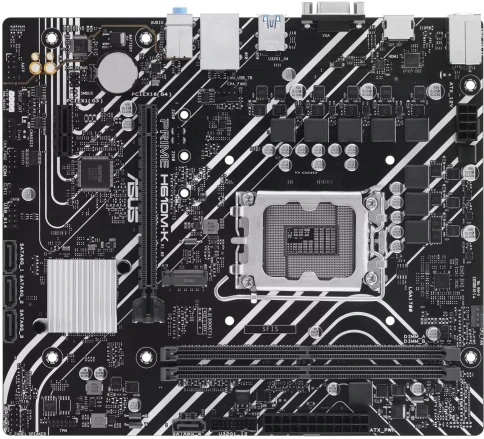 Материнская плата ASUS PRIME H610M-K Soc-1700 Intel H610 2xDDR5 mATX AC`97 8ch(7.1) GbLAN+VGA+HDMI [PRIME H610M-K] фото 1