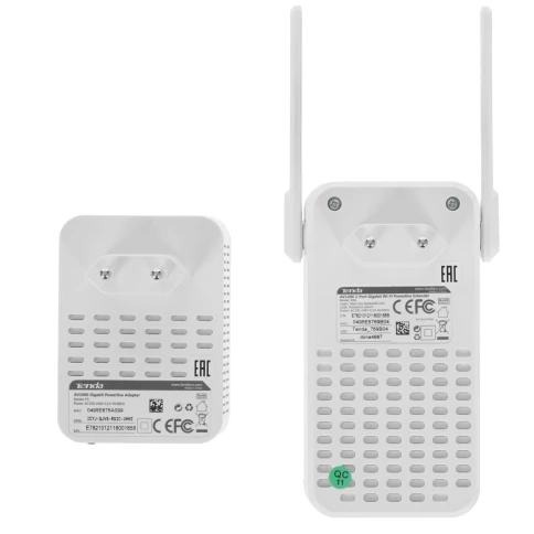 Набор PowerLine адаптеров/ Tenda PH5 Набор PowerLine адаптеров, 1000 Мбит/с, в комплекте - 2 шт (P3, PA6), Wi-Fi 2.4 ГГц 300 Мбит/с фото 4